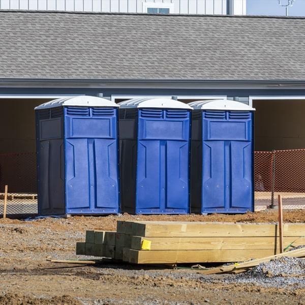 Heavy-duty construction site porta potty in Streetsboro, Ohio