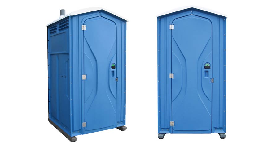 Long-term porta potty units on site in Streetsboro, Ohio